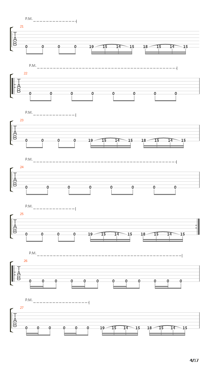 Faded Line吉他谱