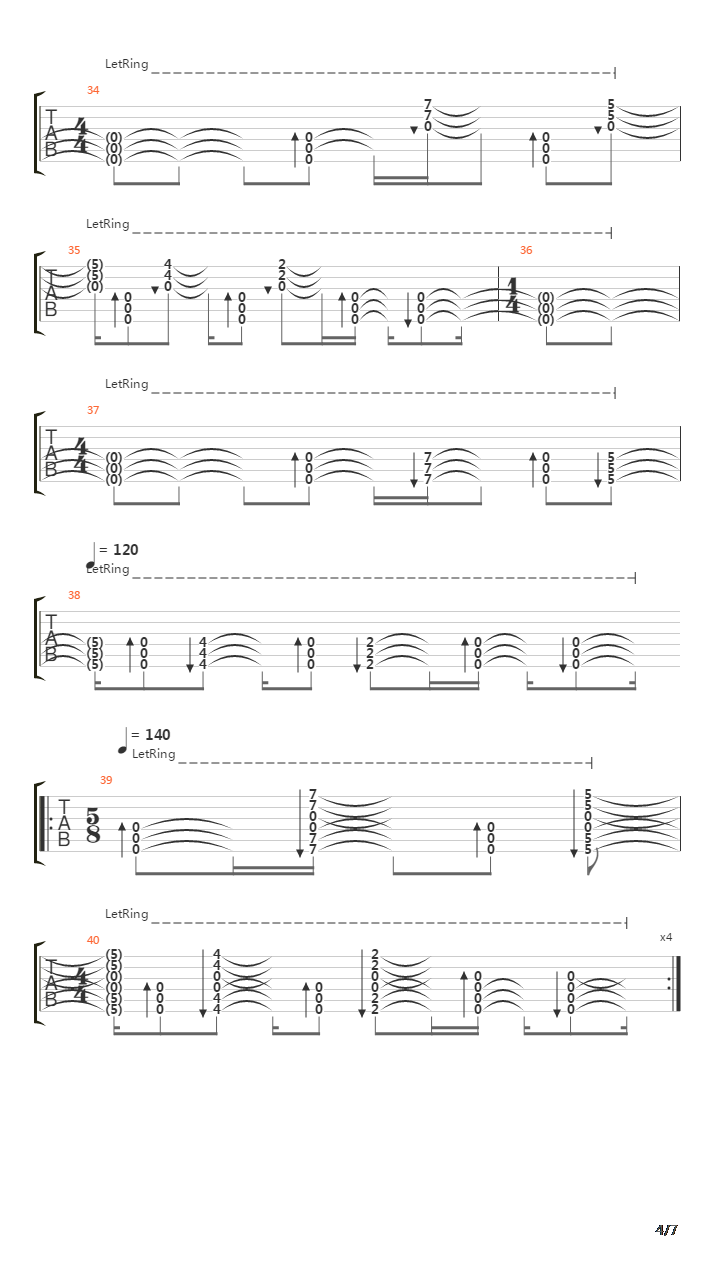 八月迷情(August Rush) - Dueling Guitars吉他谱