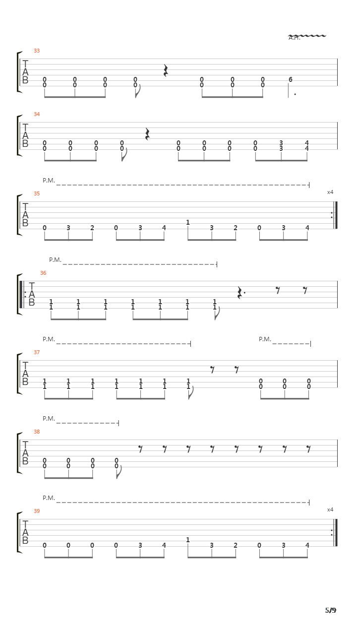 In The Absence Of The Sacred吉他谱