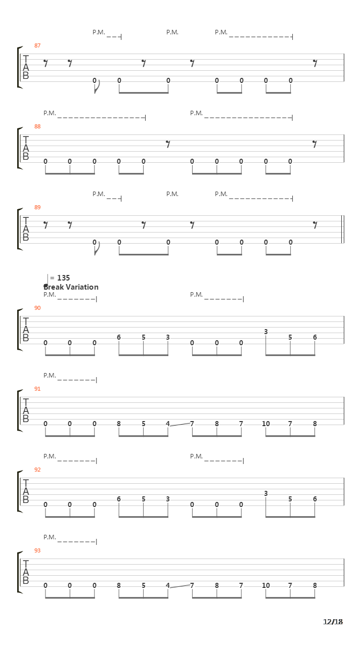 Laid To Rest吉他谱