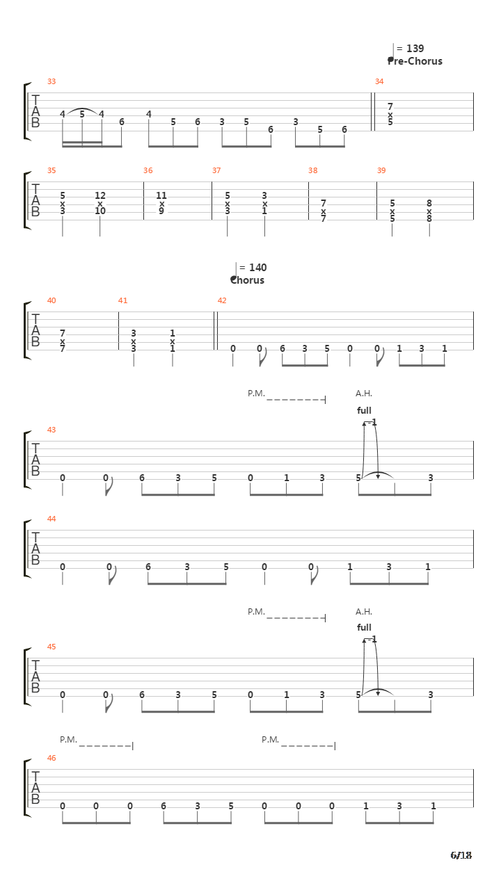 Laid To Rest吉他谱