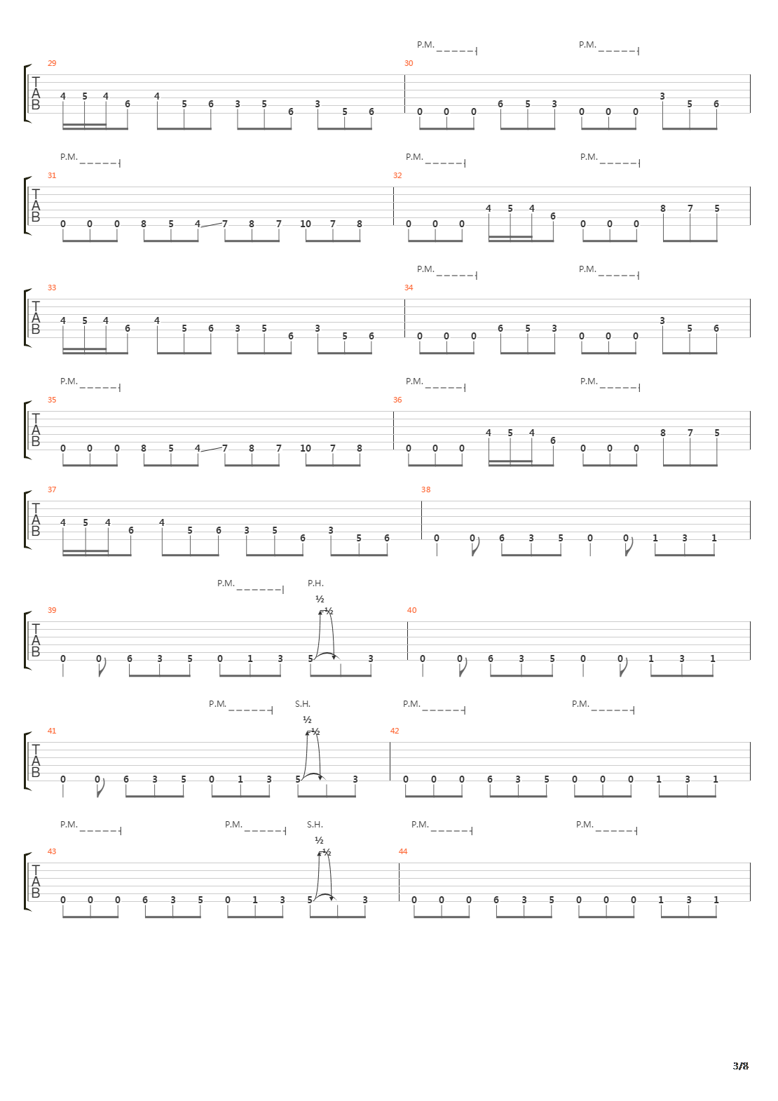 Laid To Rest吉他谱