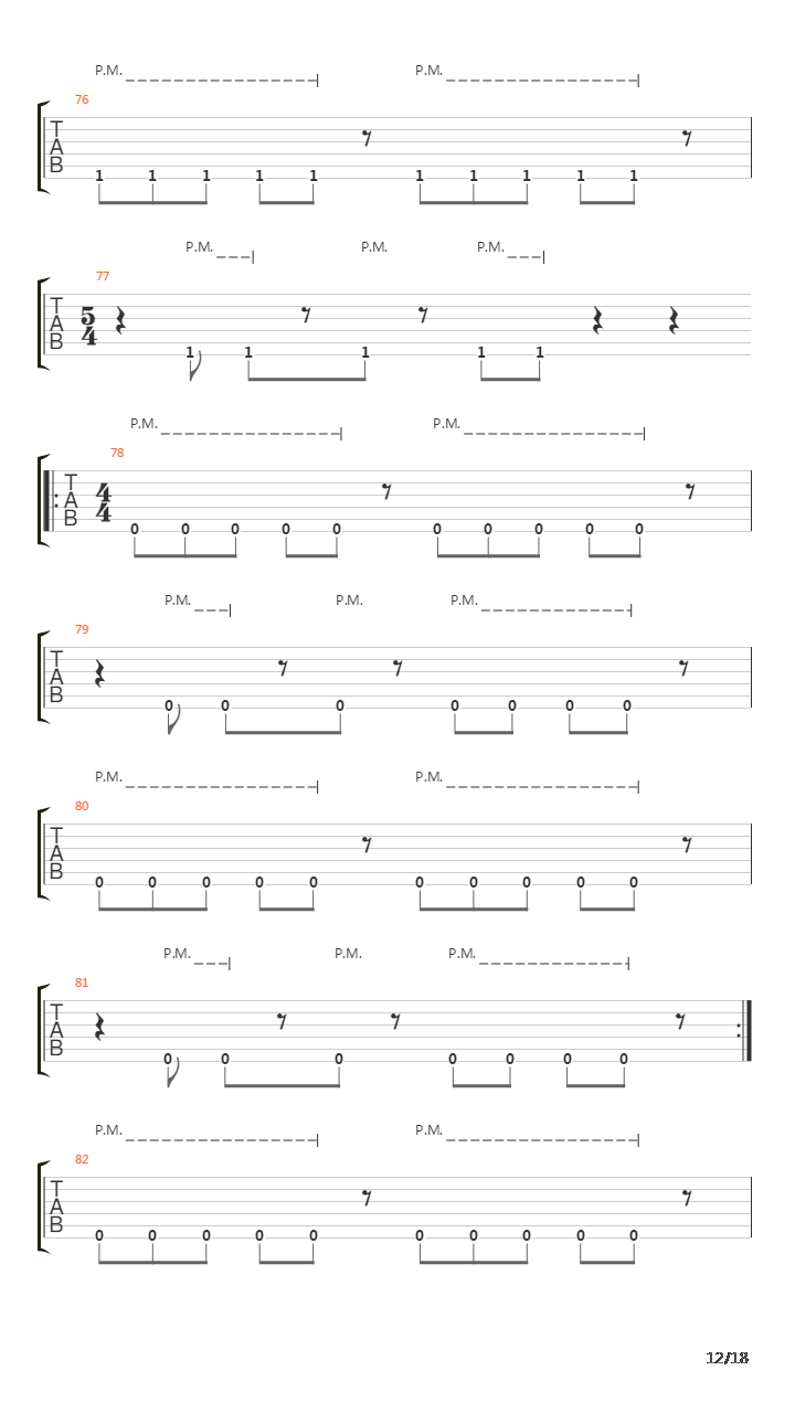 Laid To Rest吉他谱