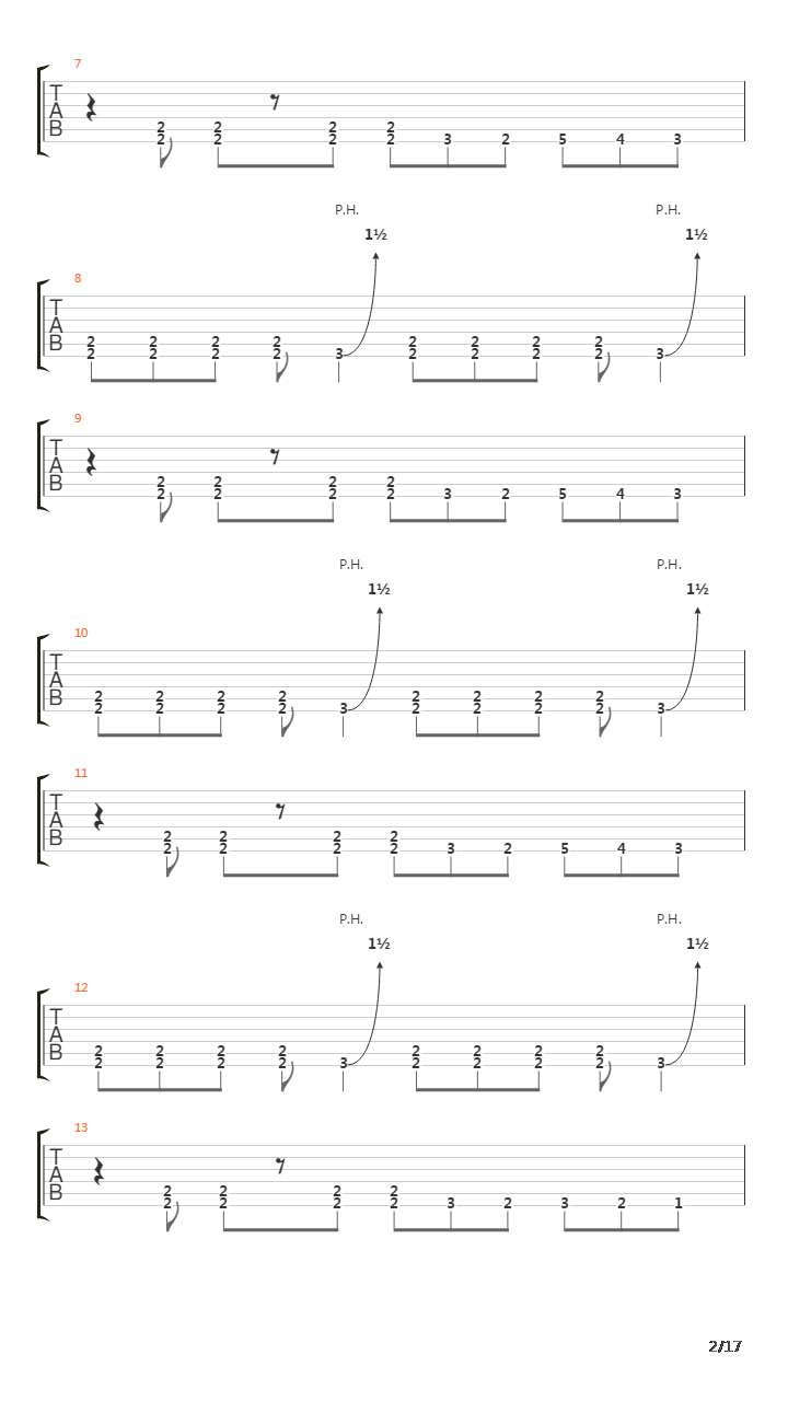 Laid To Rest吉他谱