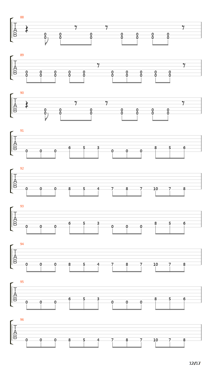 Laid To Rest吉他谱