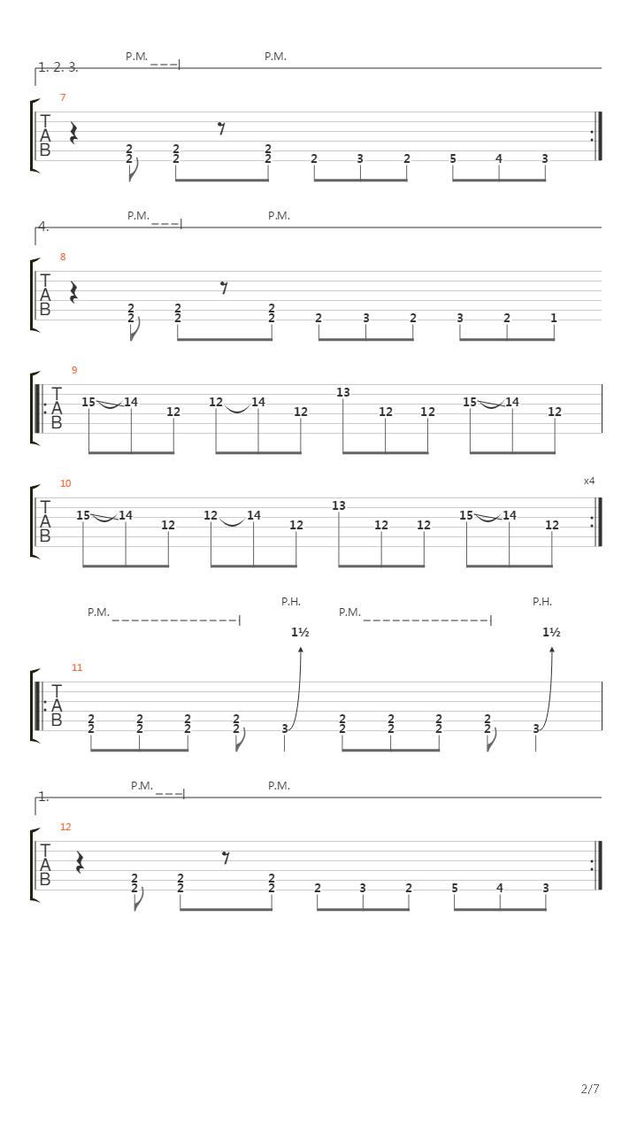 Laid To Rest吉他谱