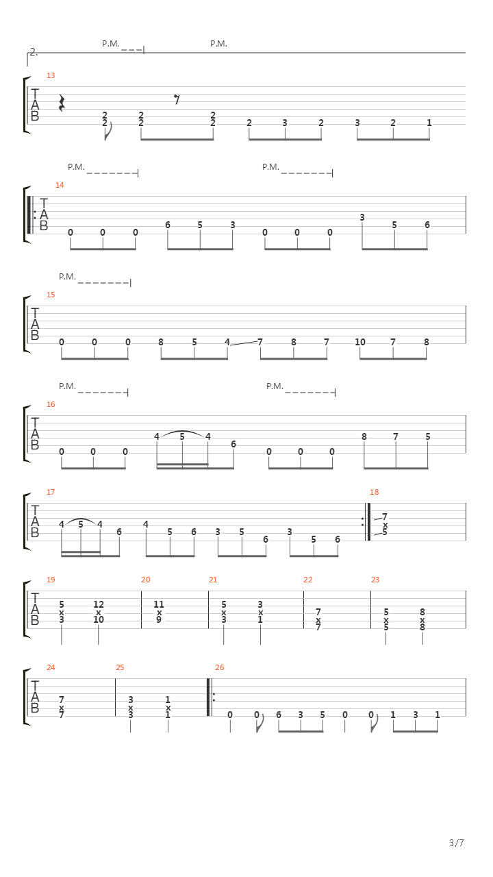 Laid To Rest吉他谱