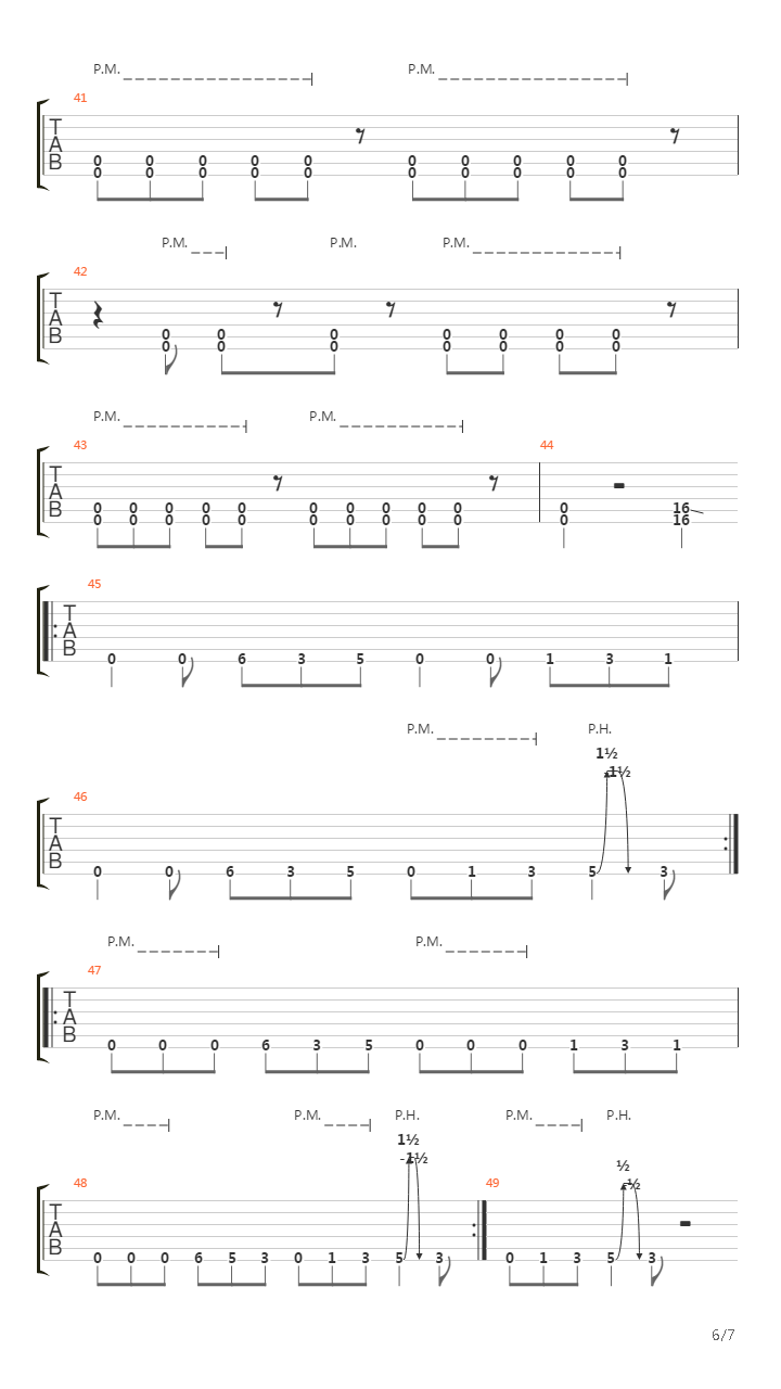 Laid To Rest吉他谱