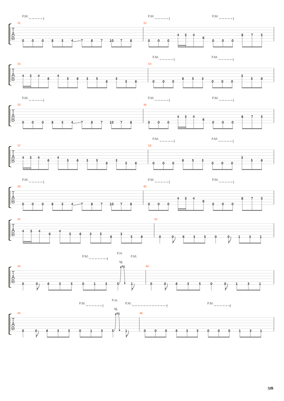 Laid To Rest吉他谱