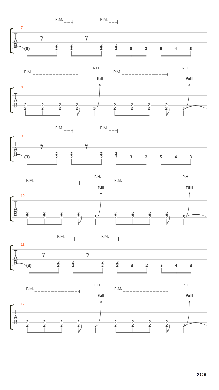 Laid To Rest吉他谱