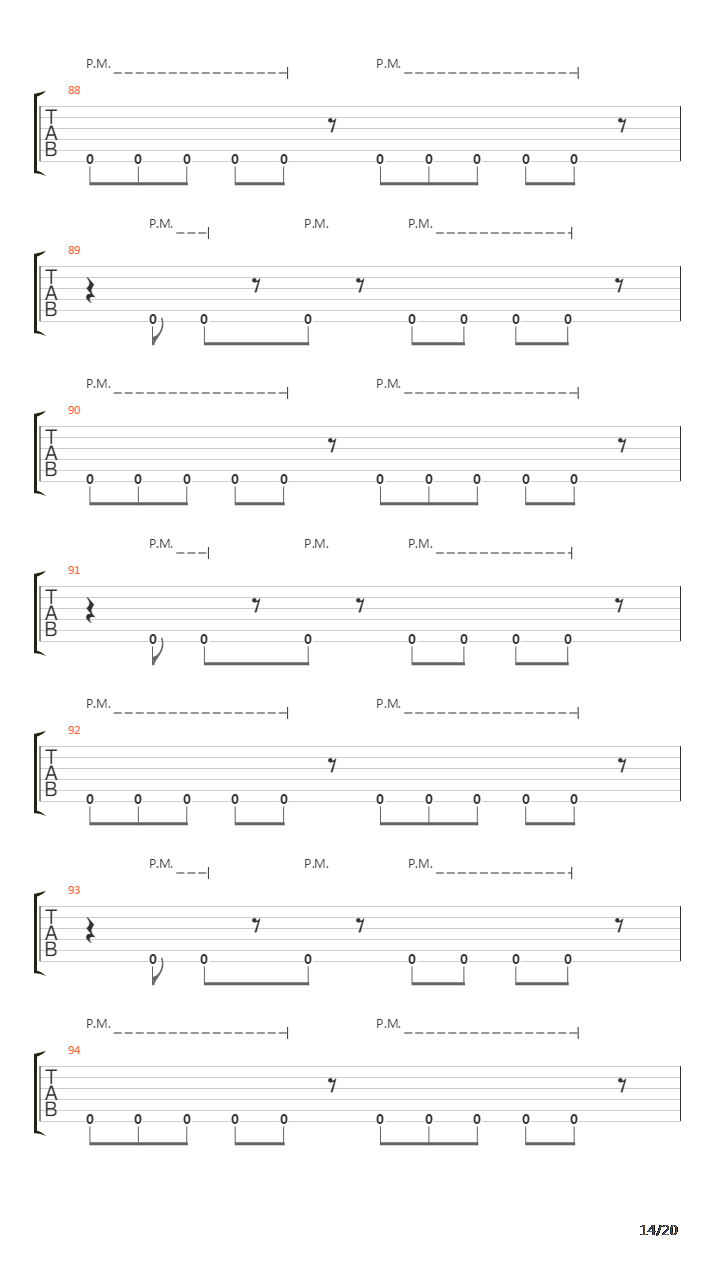 Laid To Rest吉他谱