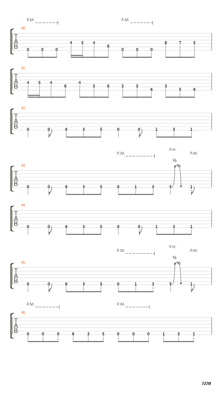 Laid To Rest吉他谱