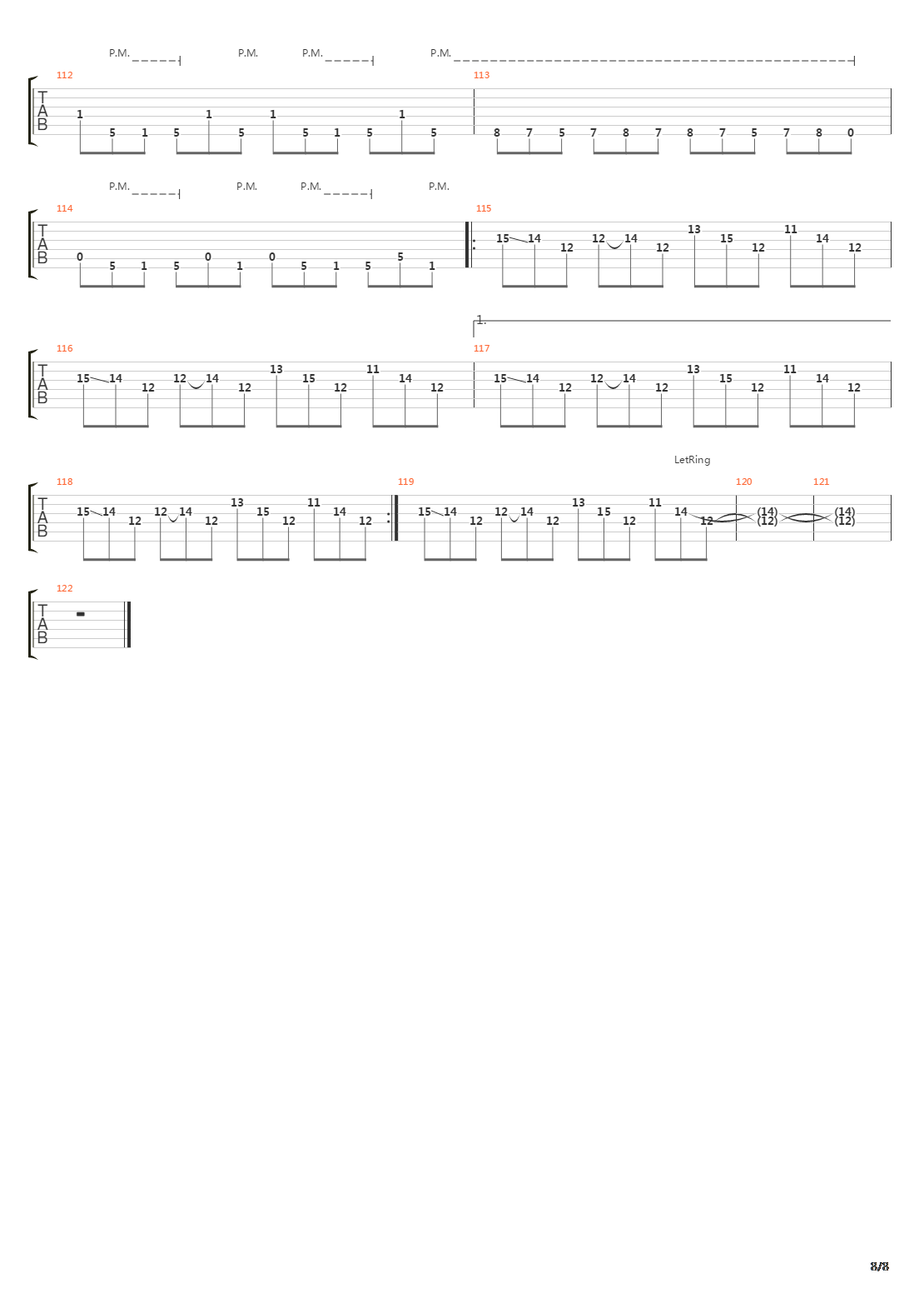 Laid To Rest吉他谱