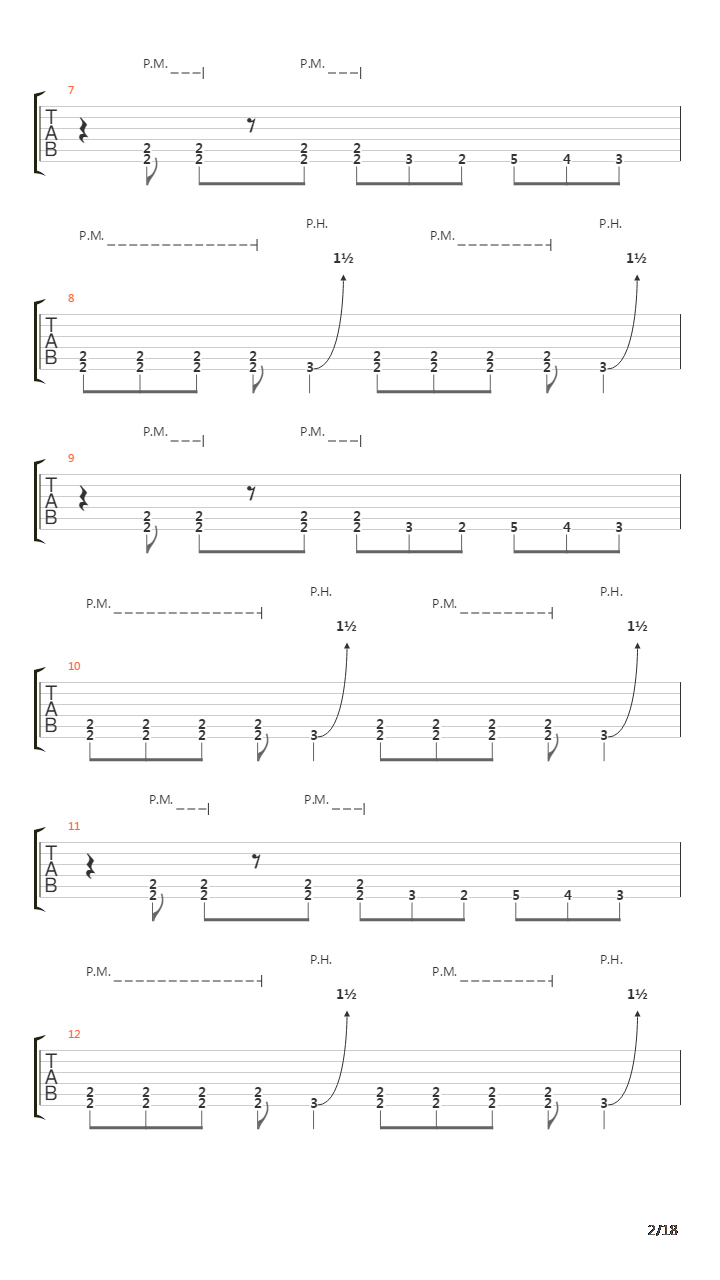 Laid To Rest吉他谱