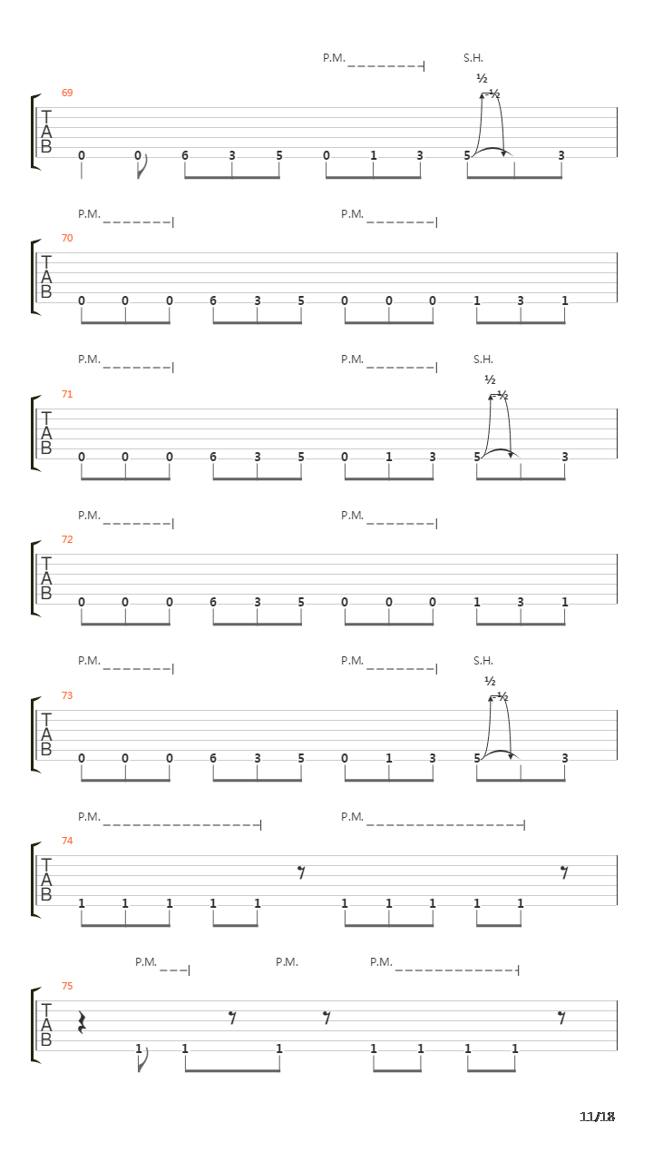 Laid To Rest吉他谱