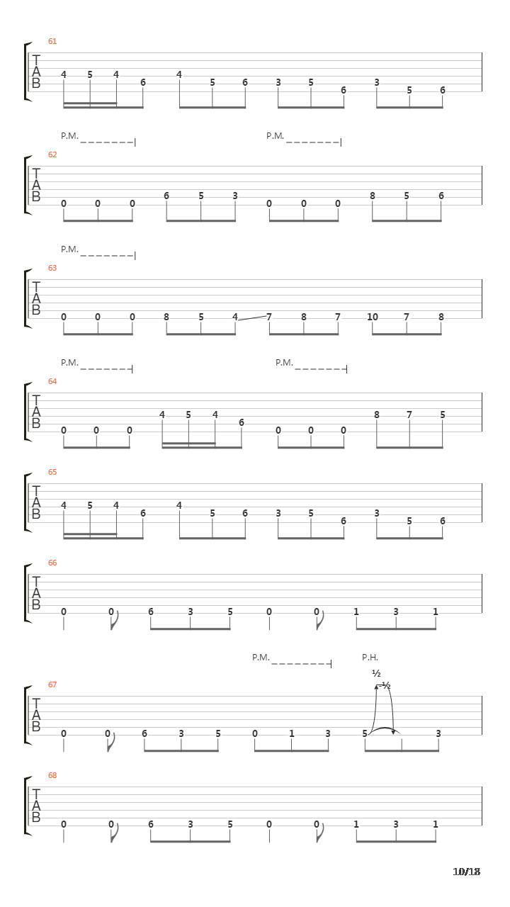 Laid To Rest吉他谱