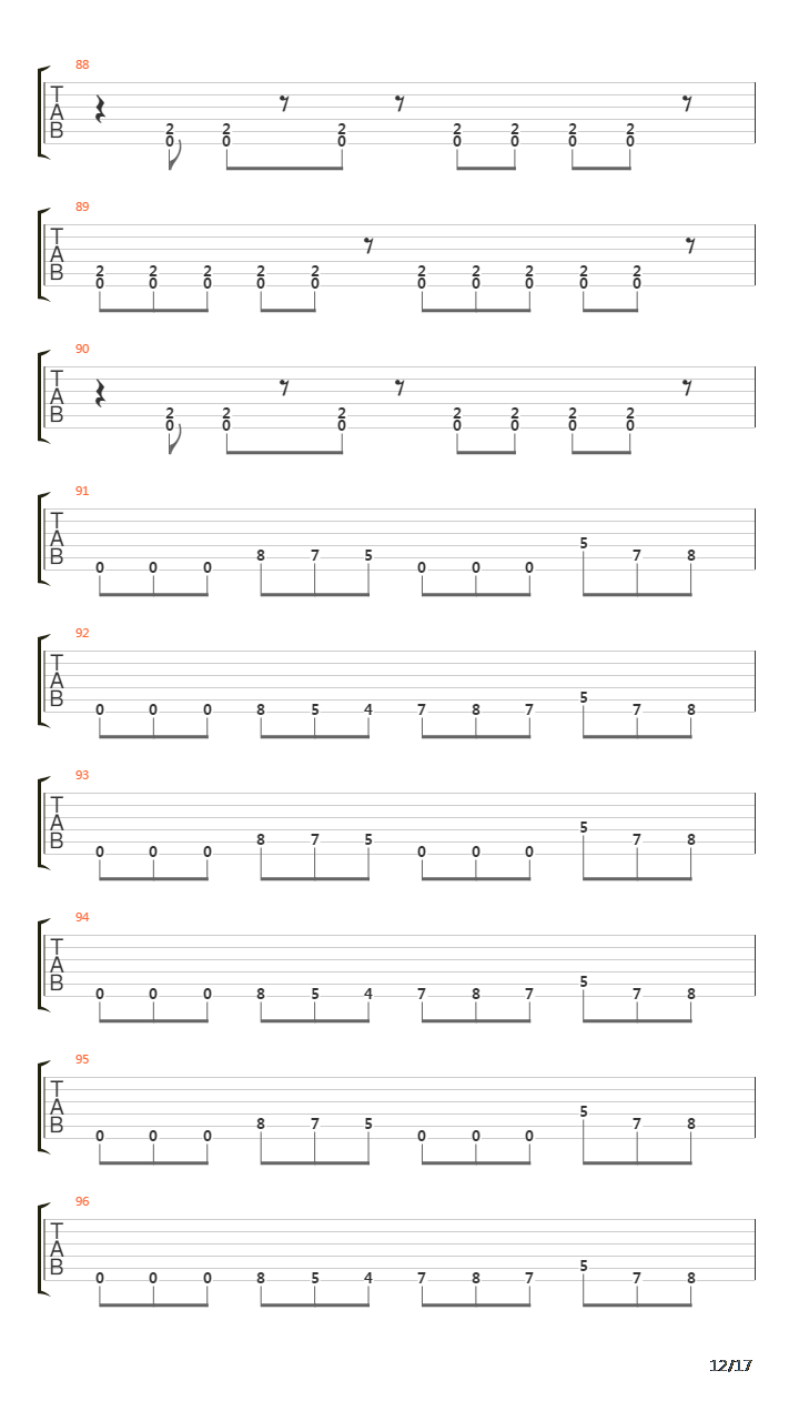 Laid To Rest吉他谱