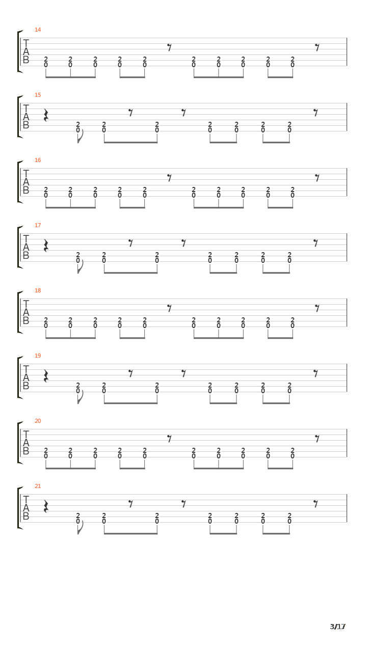 Laid To Rest吉他谱