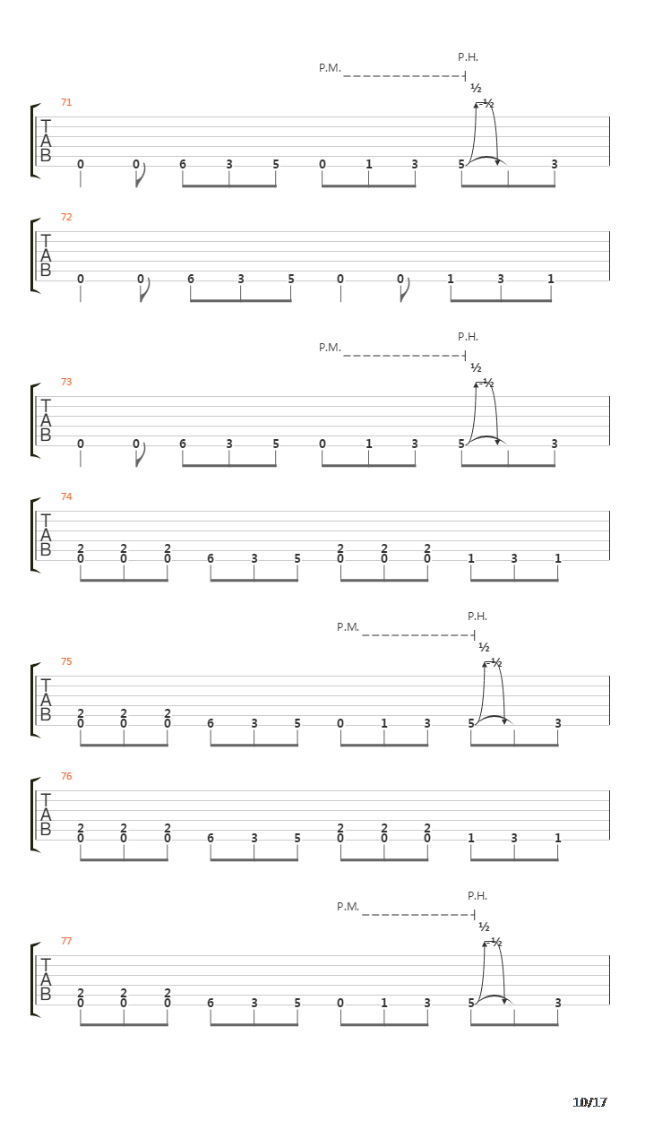 Laid To Rest吉他谱