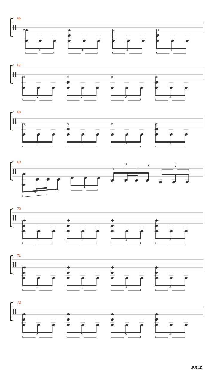 Laid To Rest吉他谱