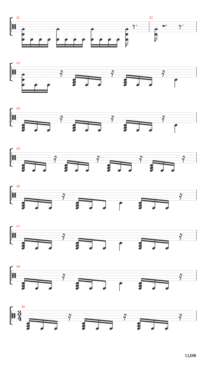 Now Youve Got Something To Die For吉他谱