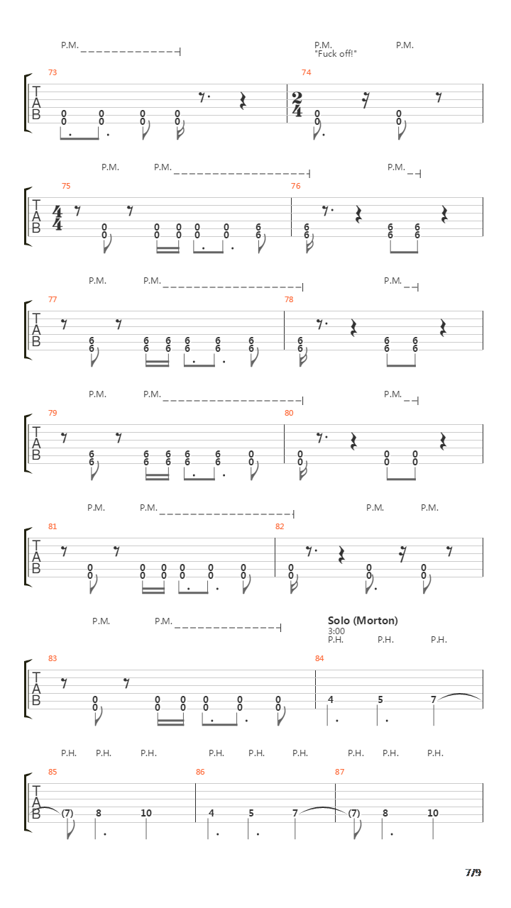 Pariah吉他谱