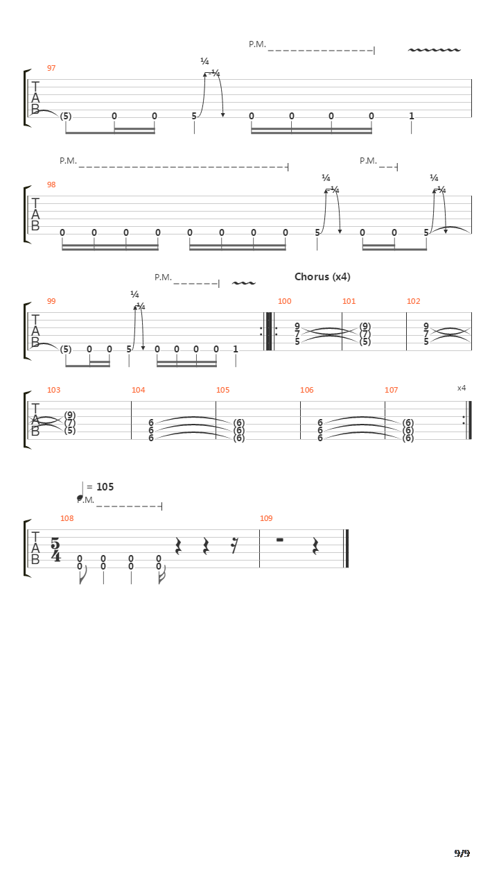 Pariah吉他谱