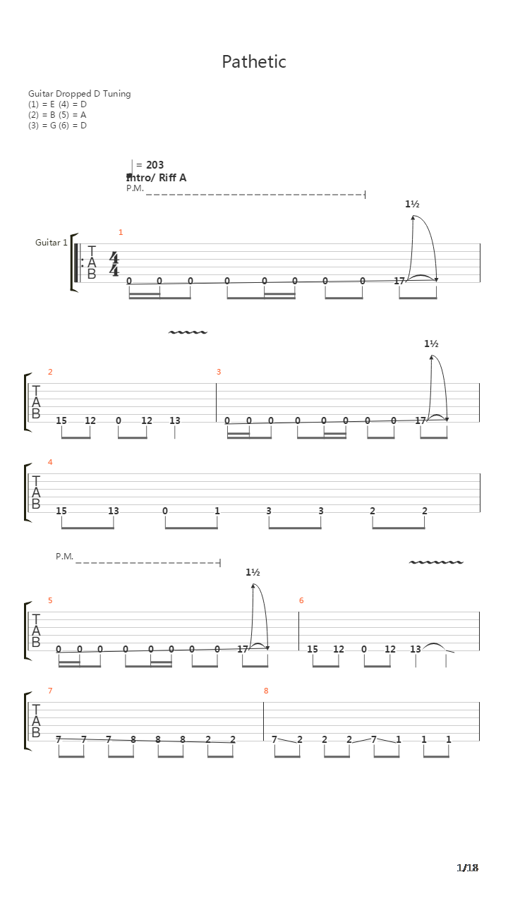 Pathetic吉他谱