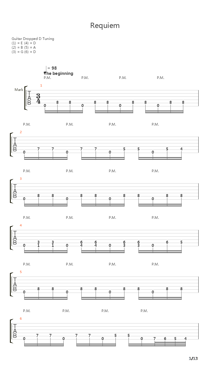 Requiem吉他谱