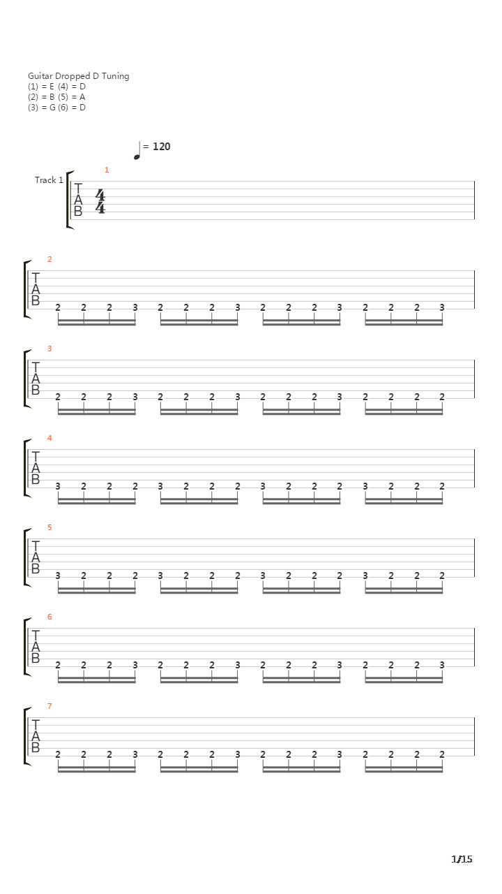 Set To Fail吉他谱