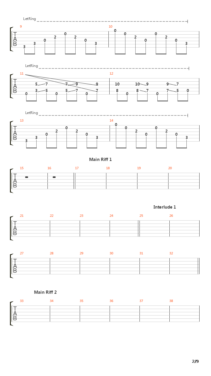 The Passing吉他谱