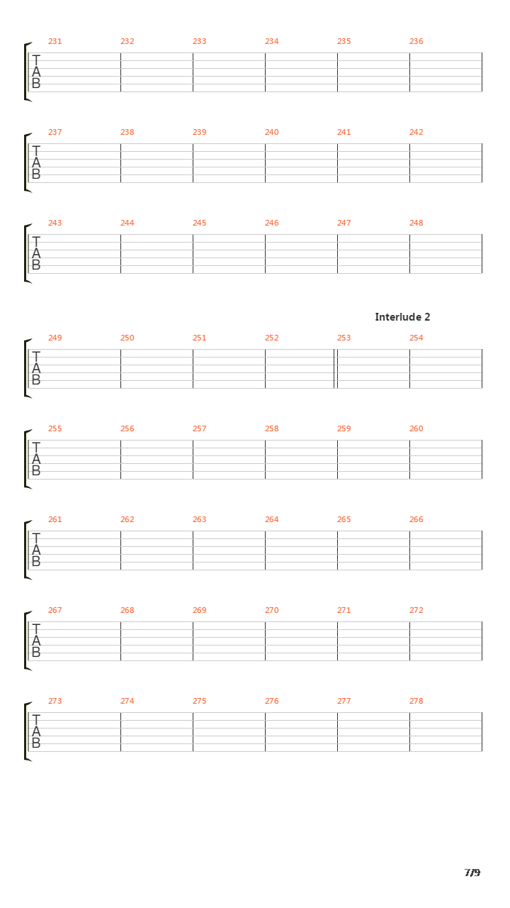 The Passing吉他谱