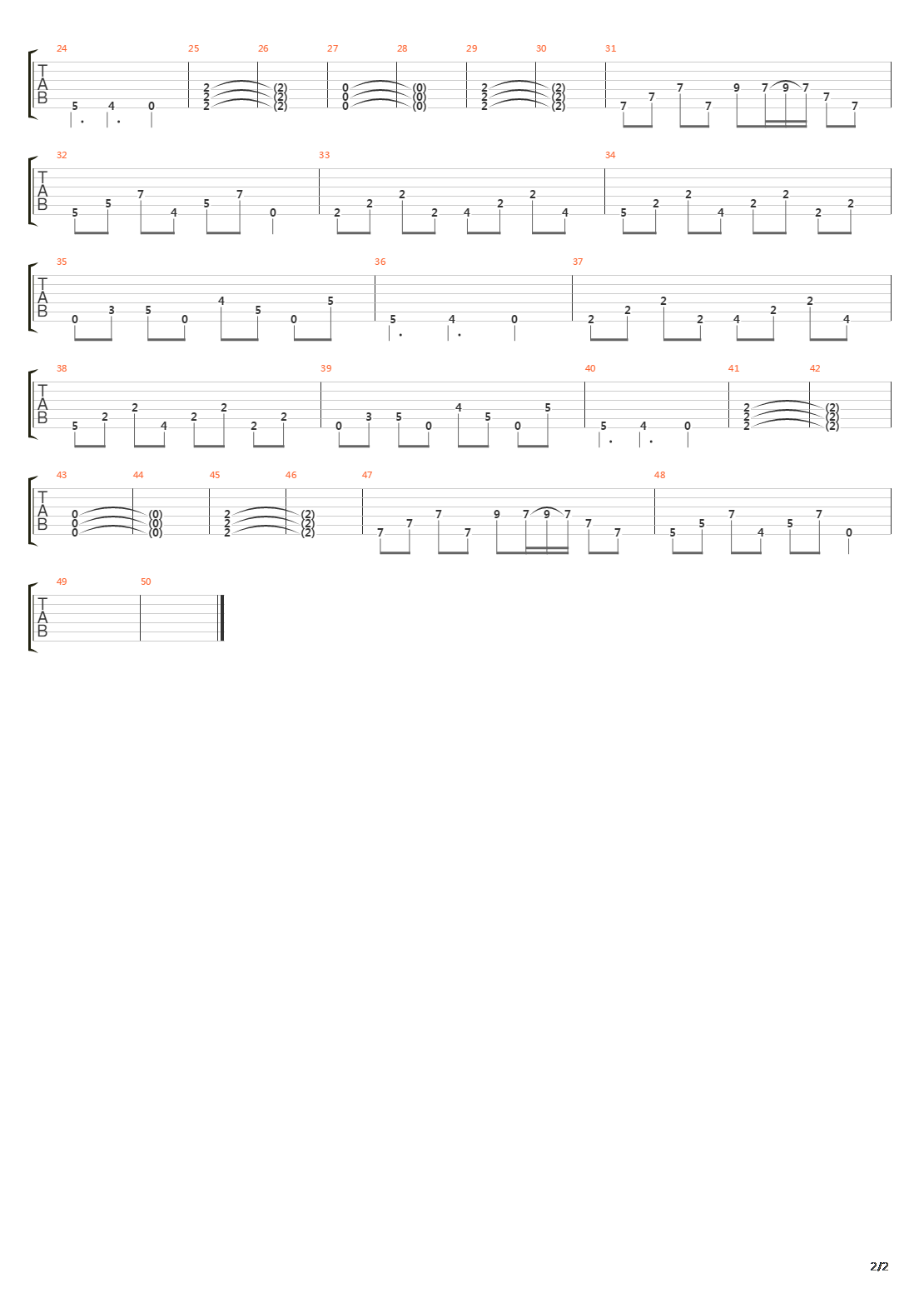 The Passing吉他谱