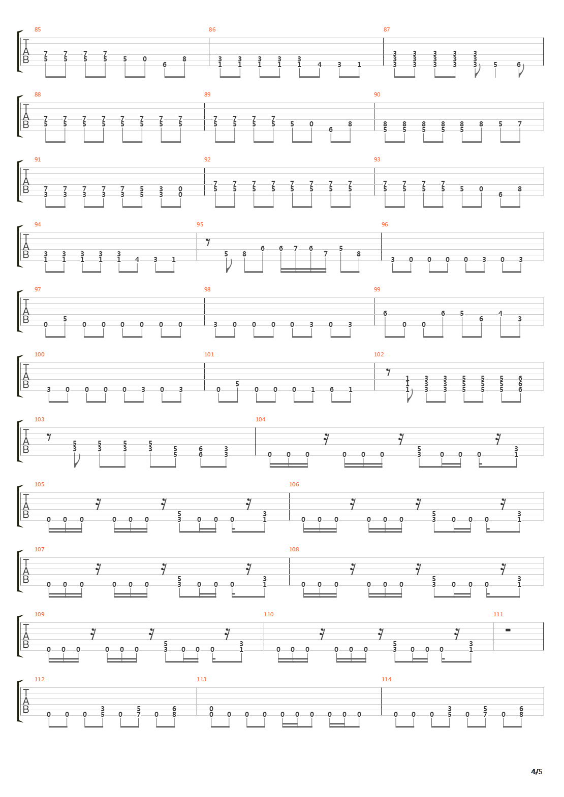 The Undertow吉他谱