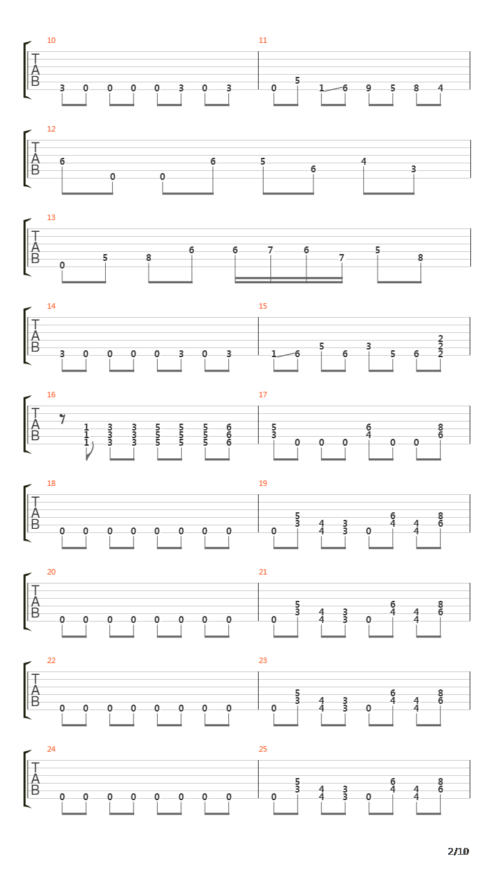 The Undertow吉他谱