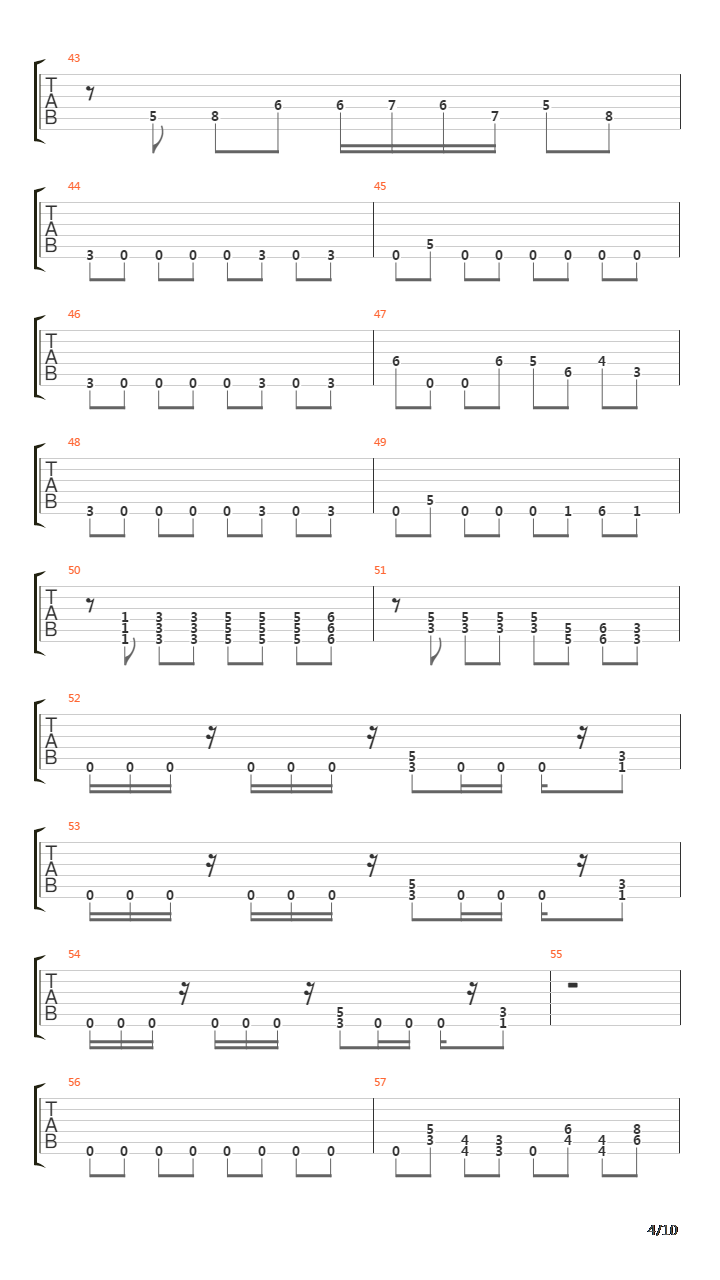 The Undertow吉他谱