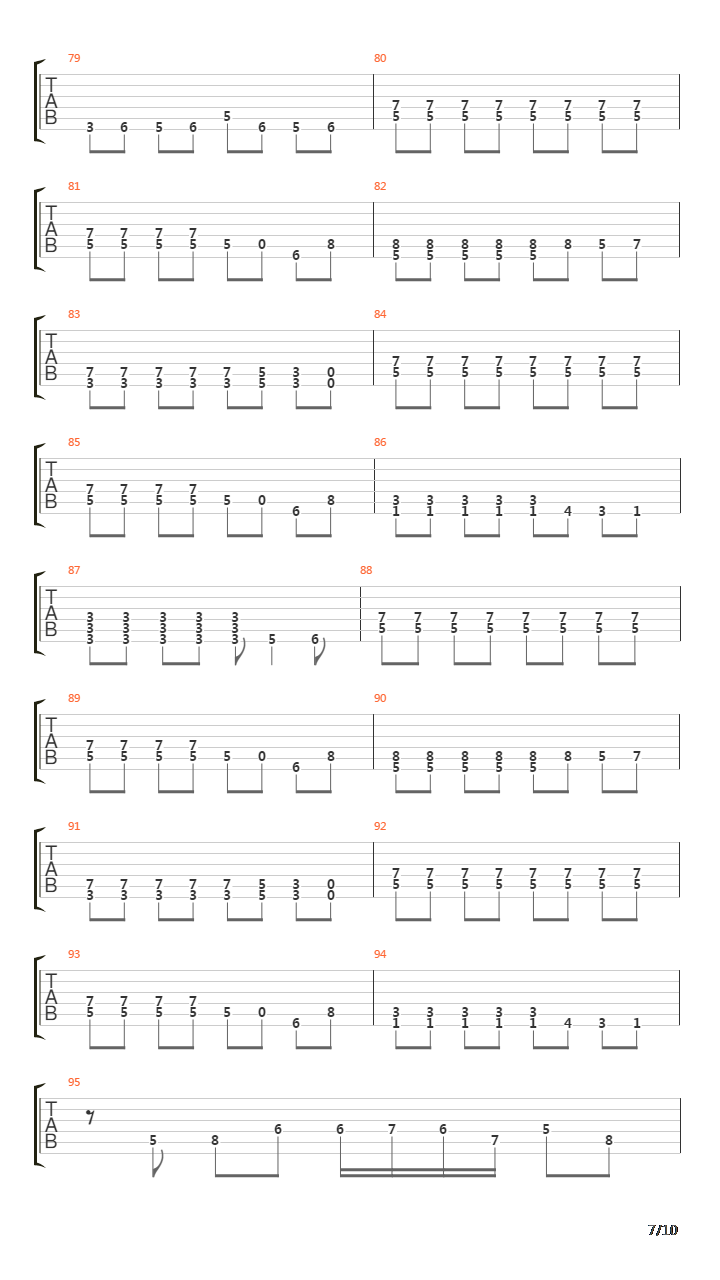 The Undertow吉他谱