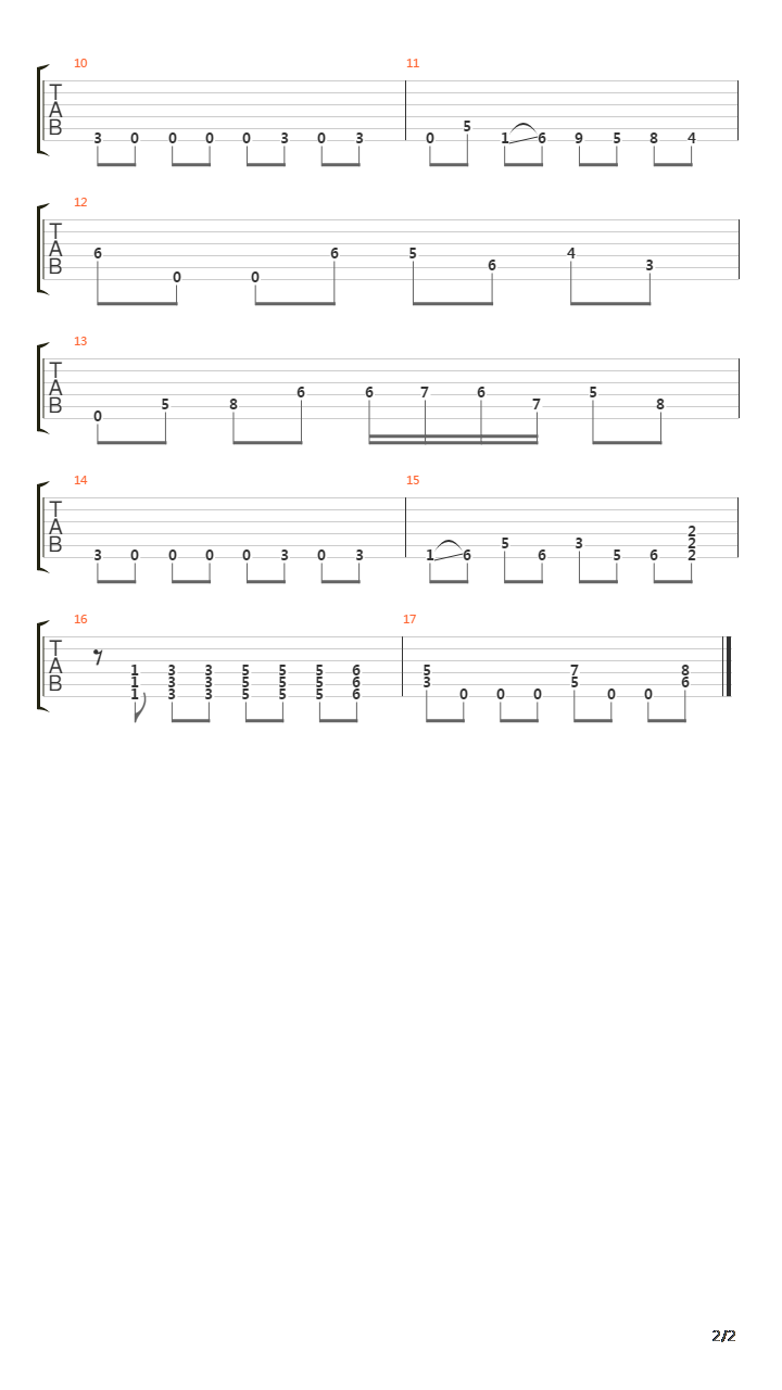 The Undertow吉他谱