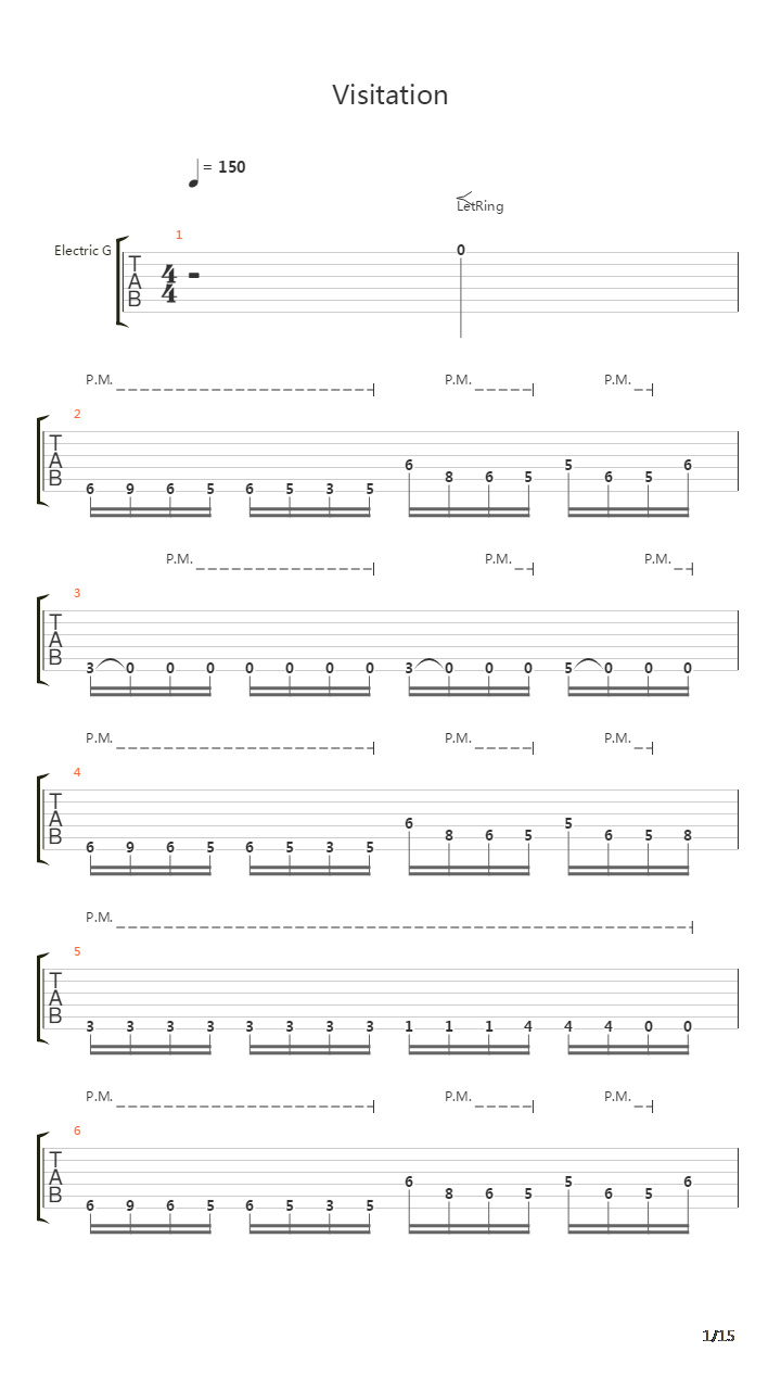 Visitation吉他谱