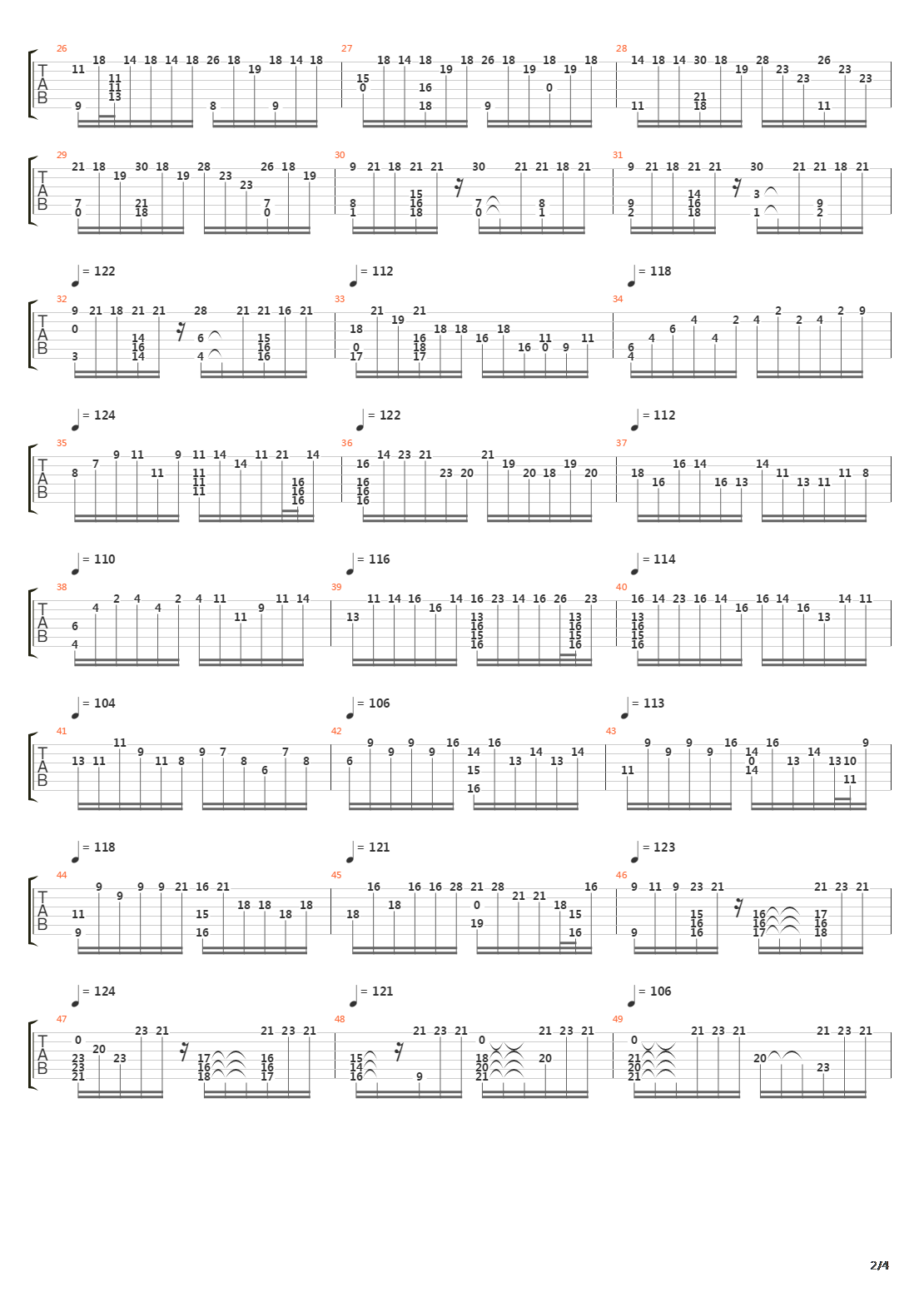 Etude 10 5 Black Key吉他谱