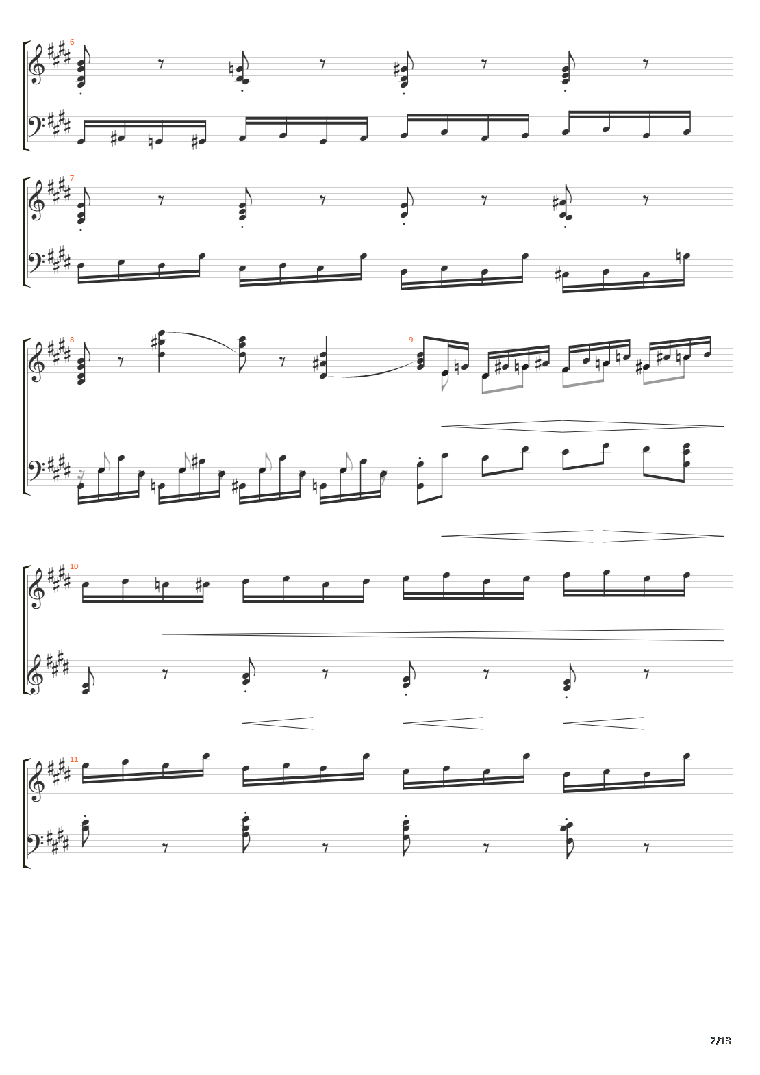 Etude Op10 No4吉他谱