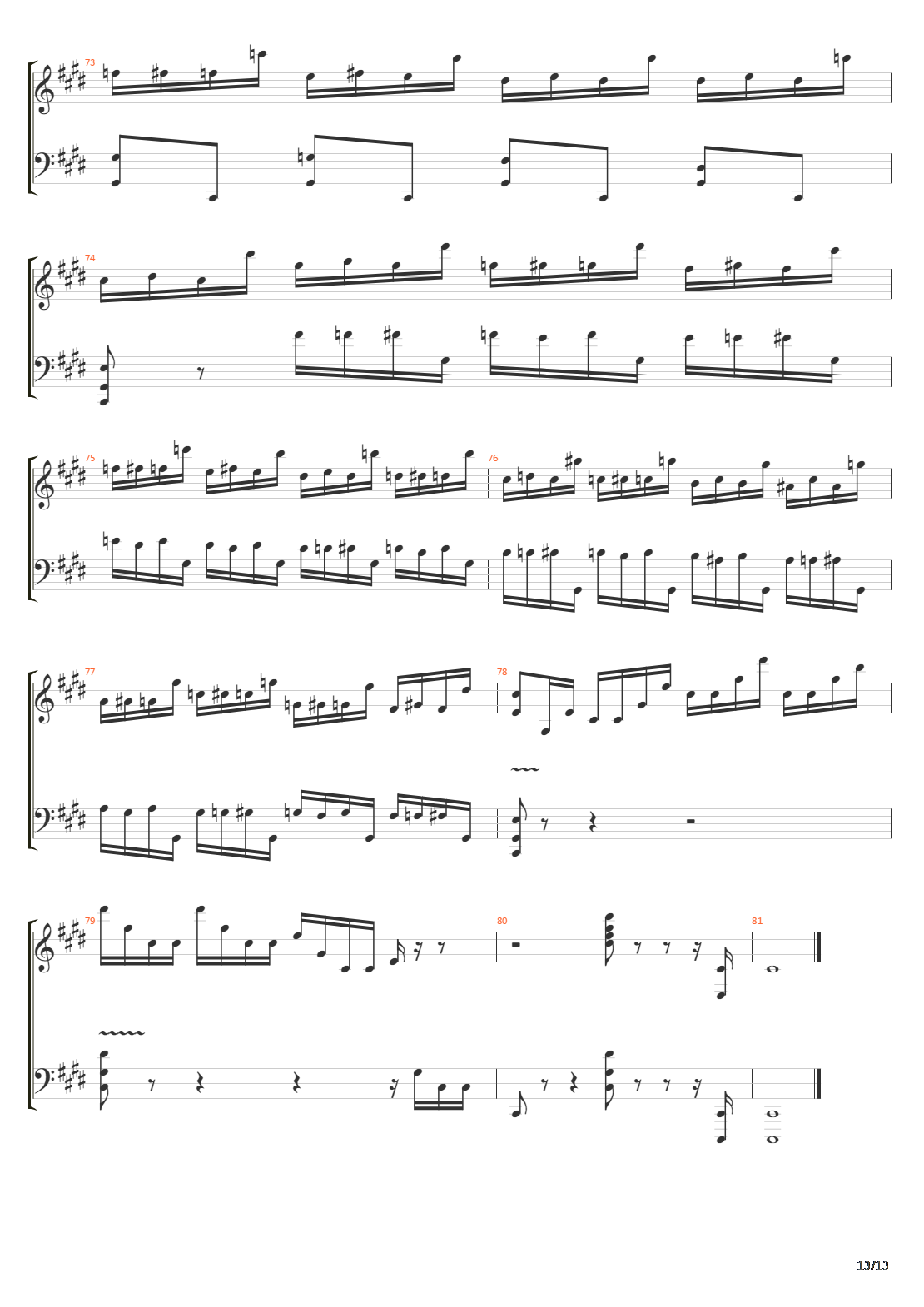 Etude Op10 No4吉他谱