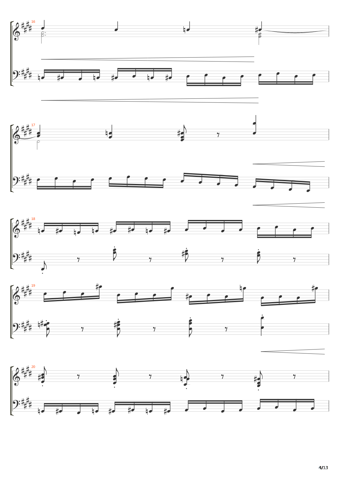 Etude Op10 No4吉他谱