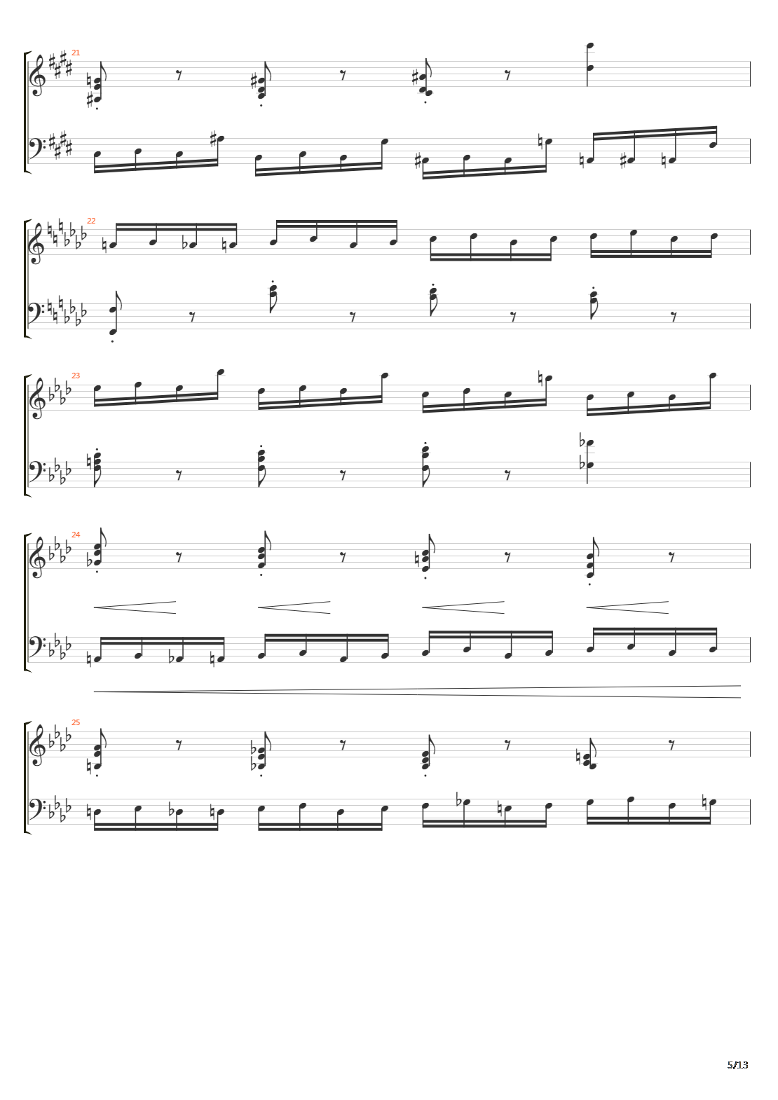 Etude Op10 No4吉他谱