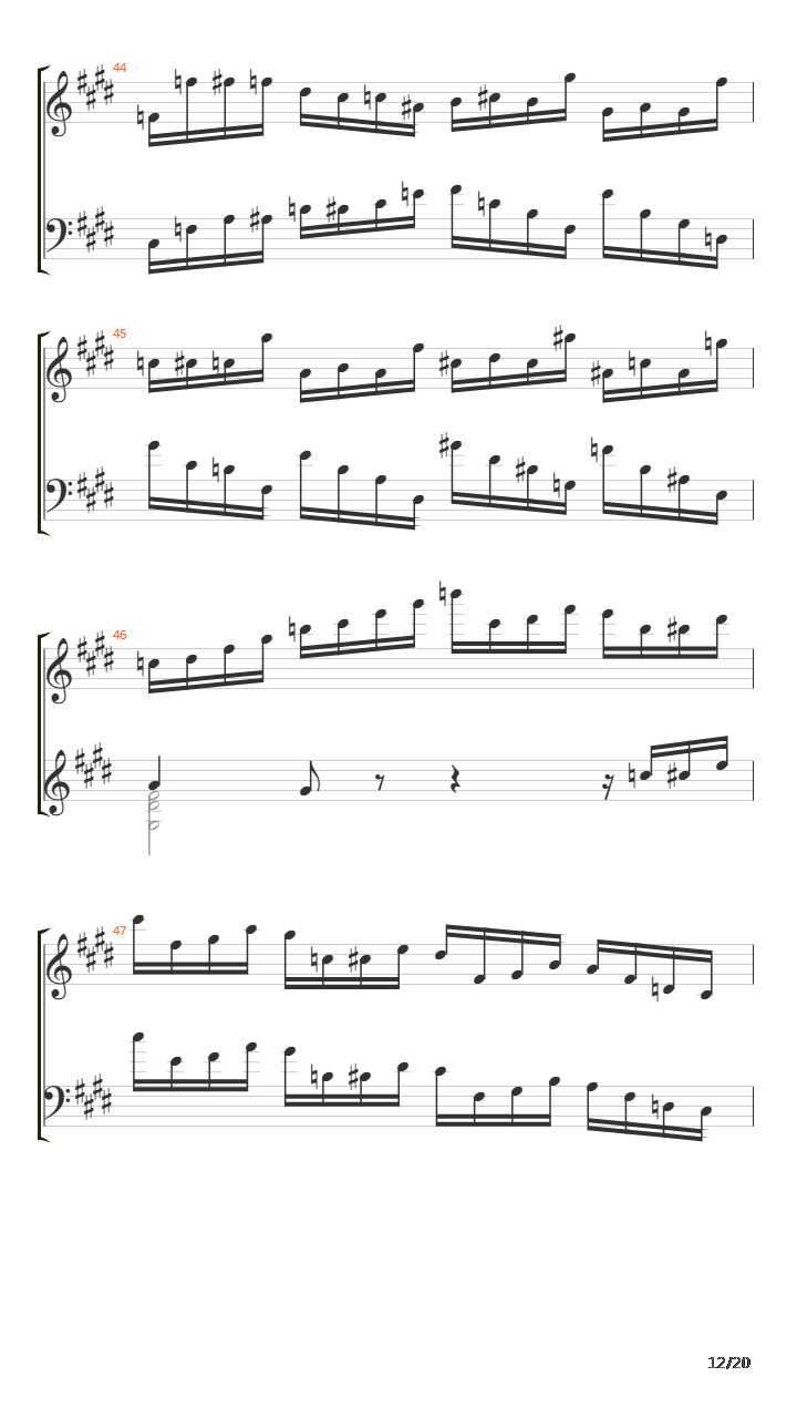 Etude Op10 No4吉他谱