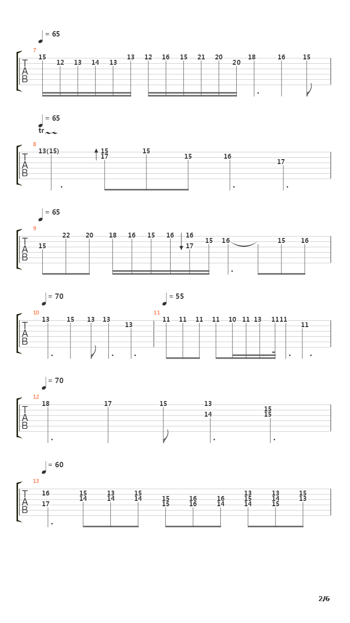 Nocturne In E Flat Op 9 No 2吉他谱