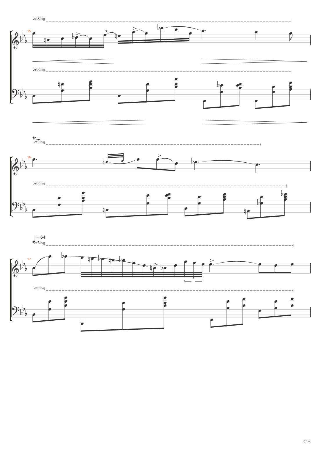 Nocturne Op 9 No 2吉他谱