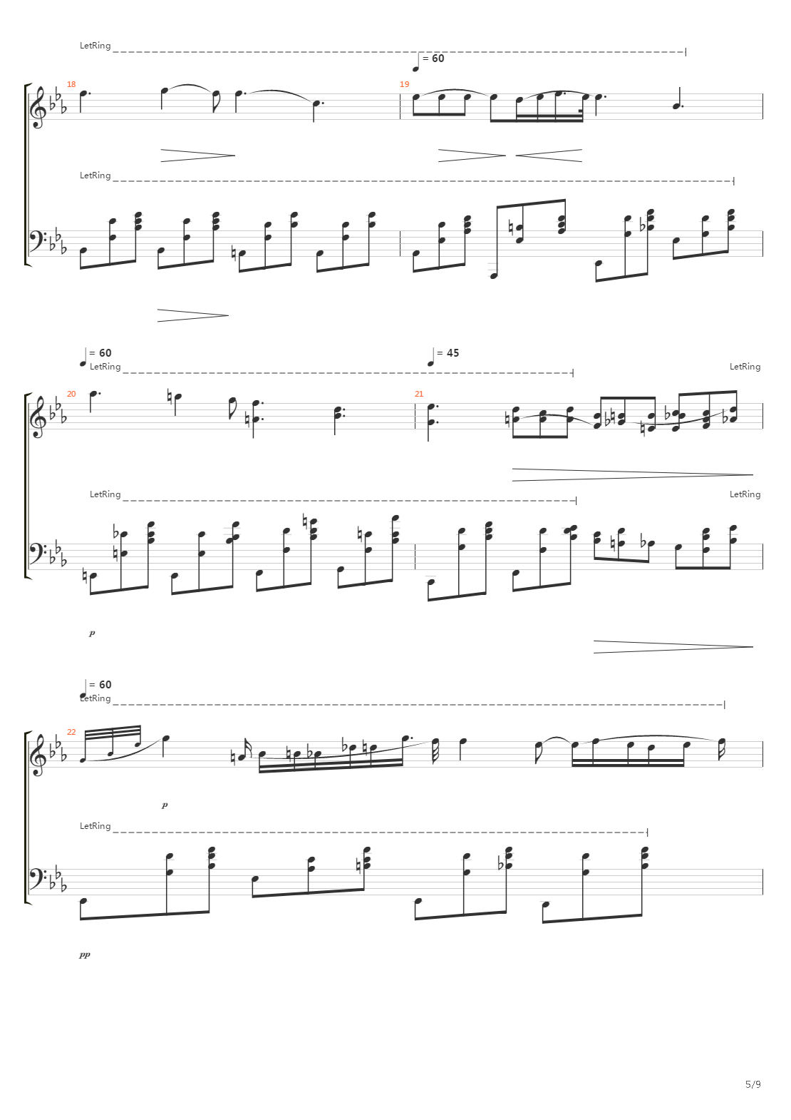 Nocturne Op 9 No 2吉他谱