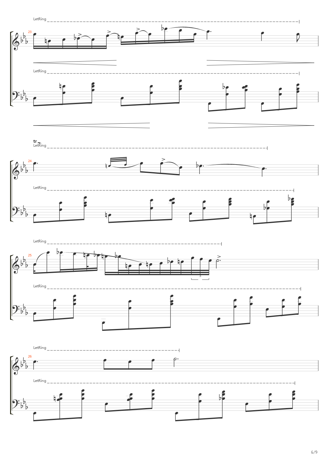 Nocturne Op 9 No 2吉他谱