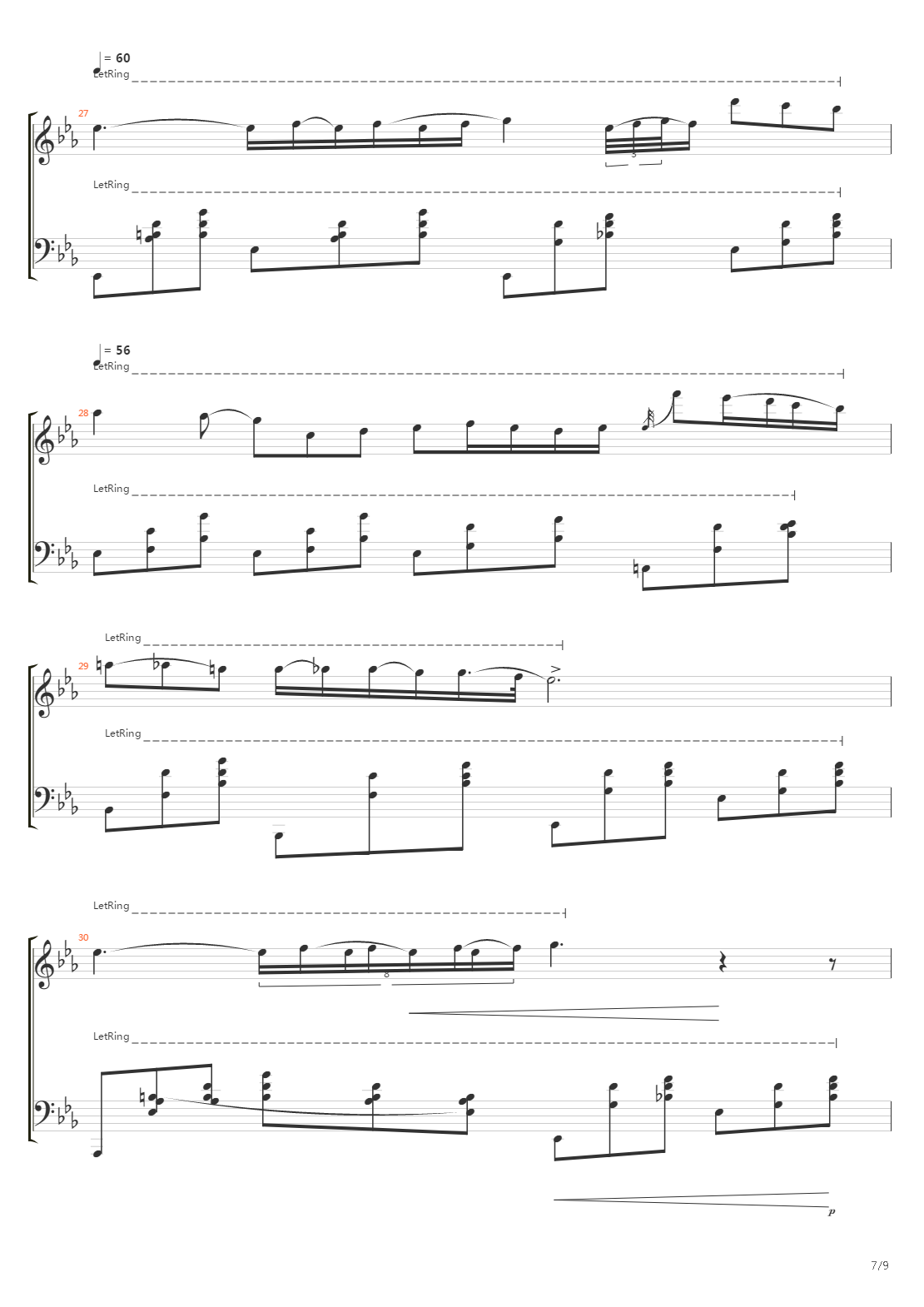 Nocturne Op 9 No 2吉他谱